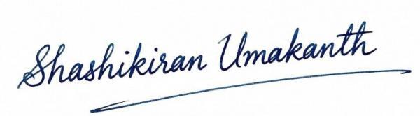 Signature image of Dr Shashikiran Umakanth